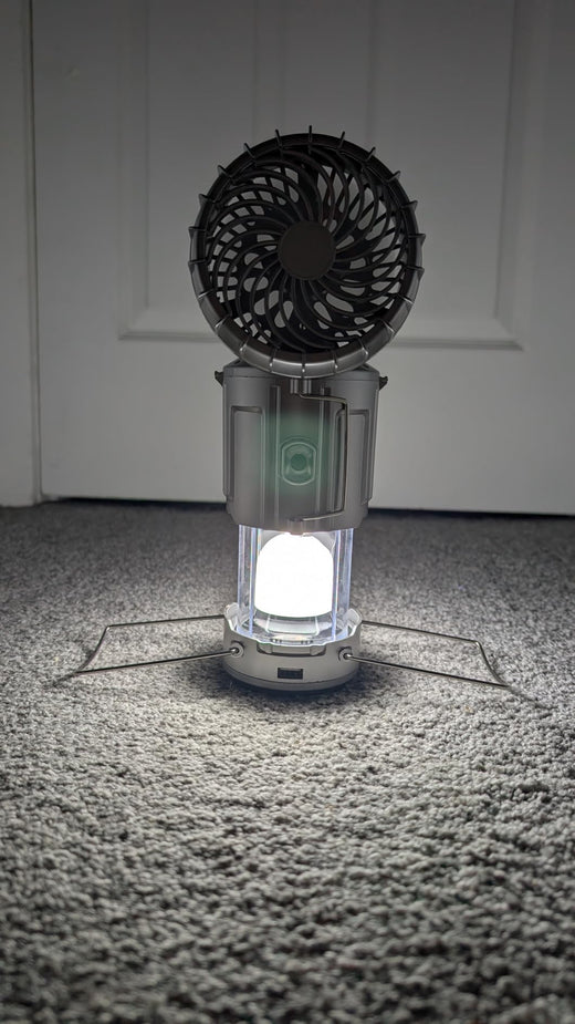 Lantern at a campsite